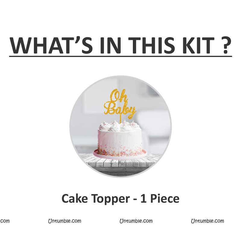 Oh Baby Cake topper