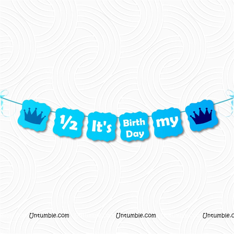 Half Birthday Blue Serial Lights Kit