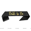 Bride to Be sash Black