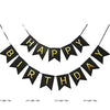 Black with gold letters Bunting