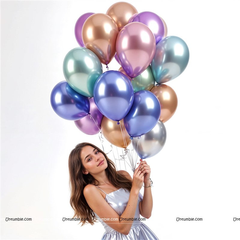 Chrome Balloons Assorted (Pack of 10)