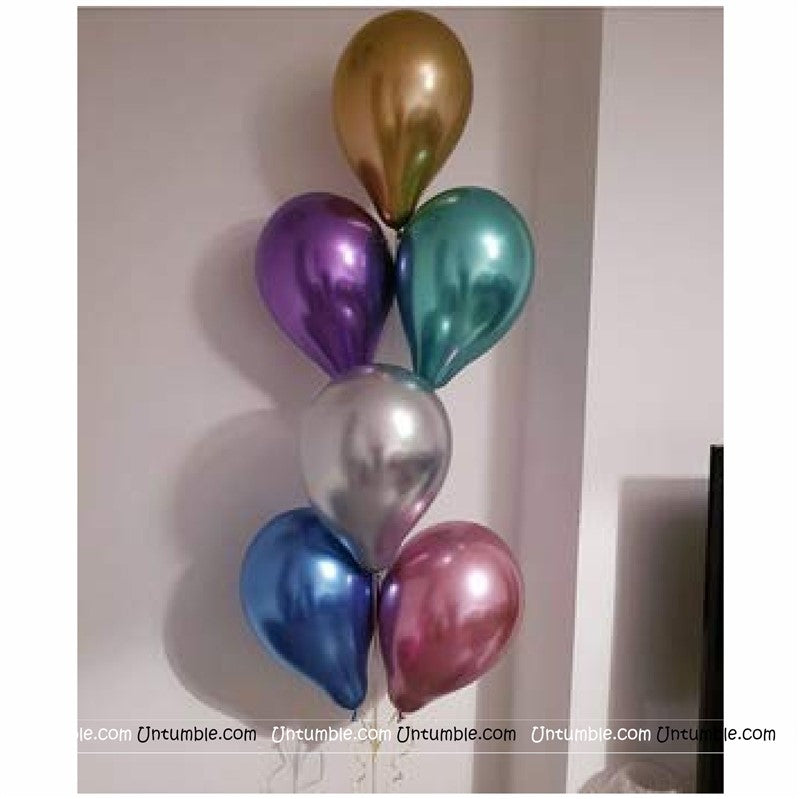 Chrome Balloons Assorted (Pack of 10)