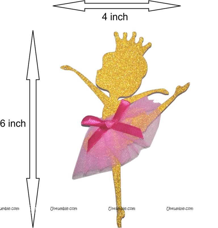Ballerina Cake Topper with Tutu