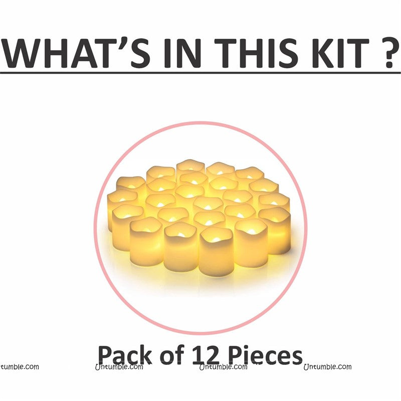Flameless Candles (Pack of 12 pcs)