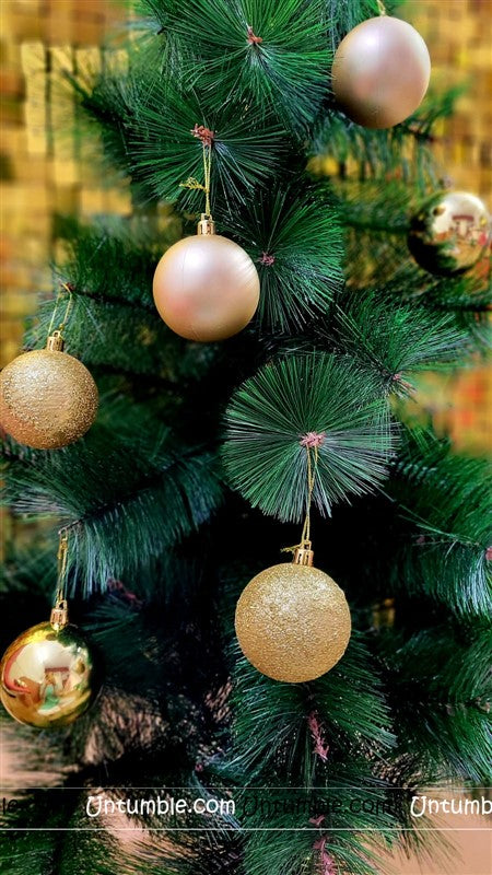 Glitter Ball Hangings (Gold)
