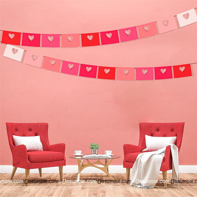 Envelope shaped Heart Danglers