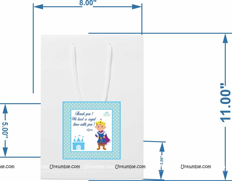 Little Prince Return Stickered Gift Bags