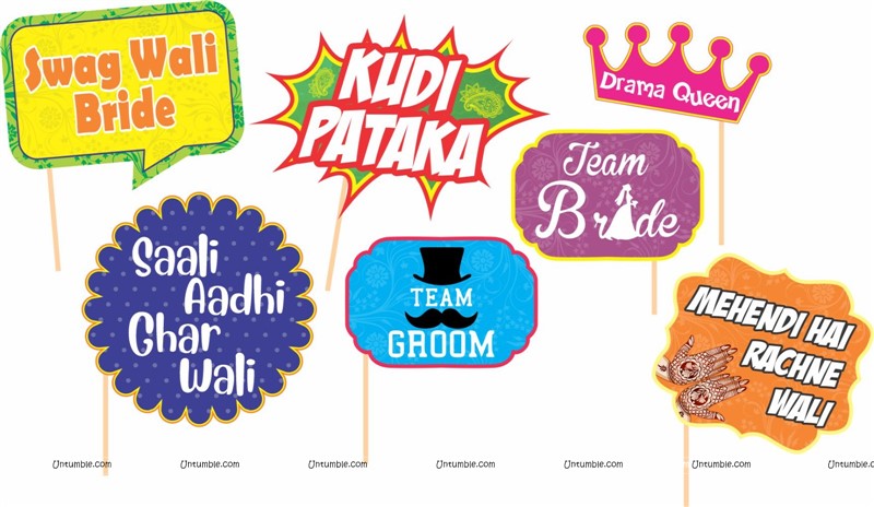 Mehendi Party Photo Props