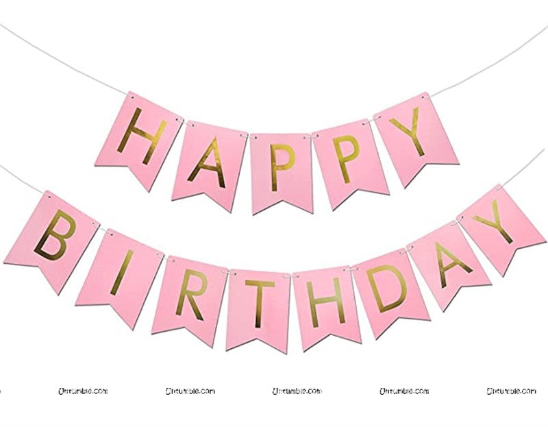 Party Venue Decor-Happy Birthday Banners
