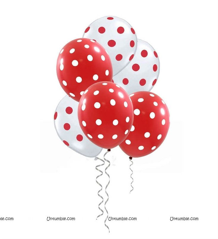 Balloons & Ribbons-Polka balloons