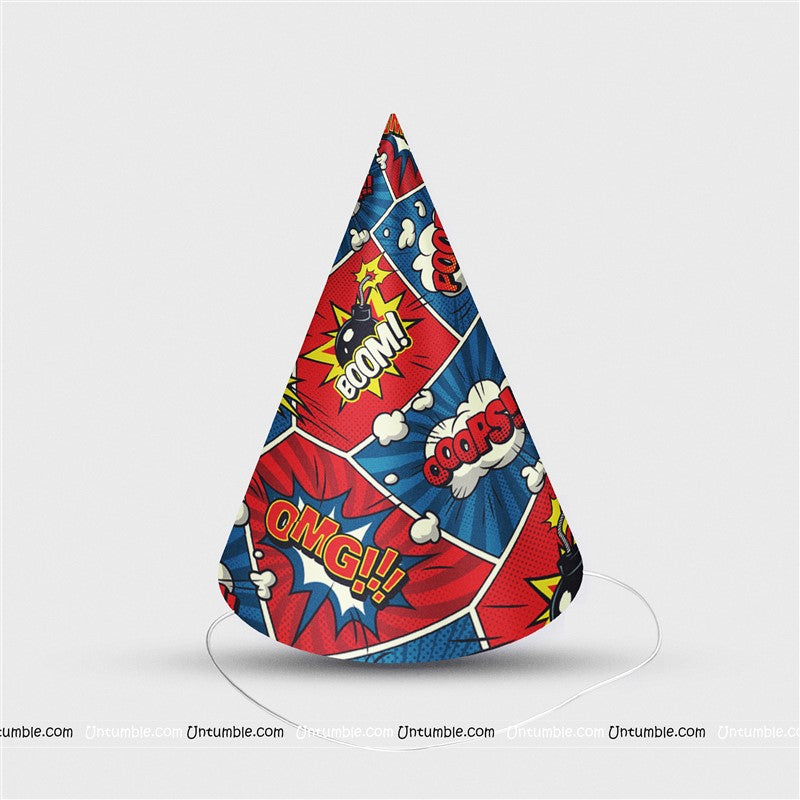Super hero Red & Blue Hats