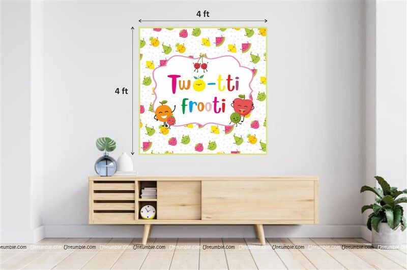 Twoti Frooti 2nd Birthday backdrop