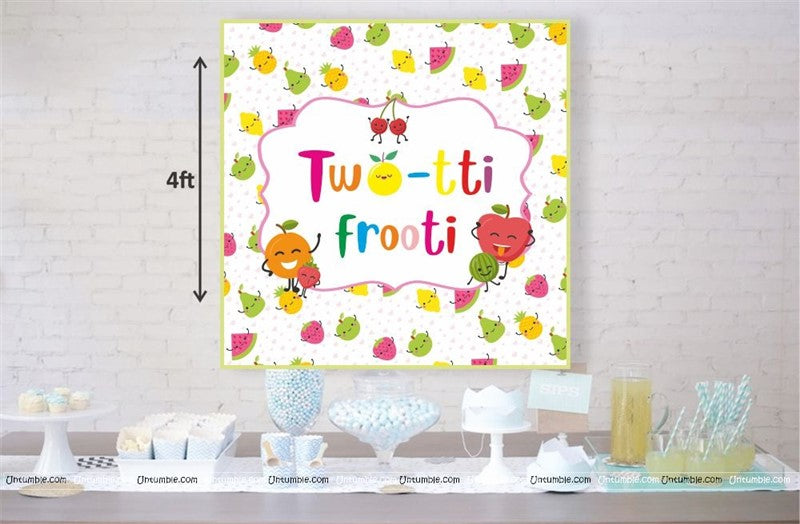 Twoti Frooti 2nd Birthday backdrop